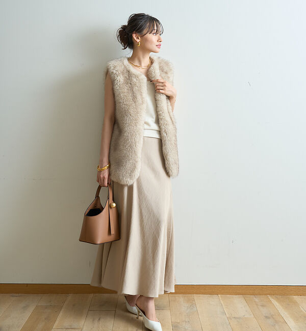 Rouge vif「切替フィブリルマキシスカート」|スカート|