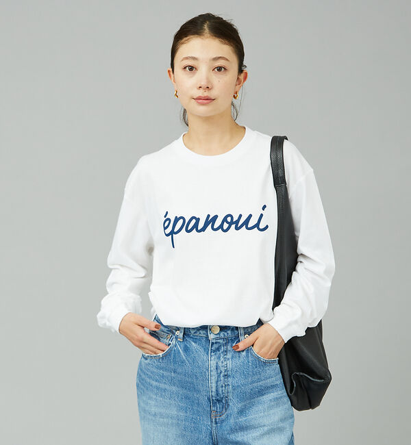 Rouge vif「筆記体ロゴプリントロンT」|Tシャツ・カットソー|