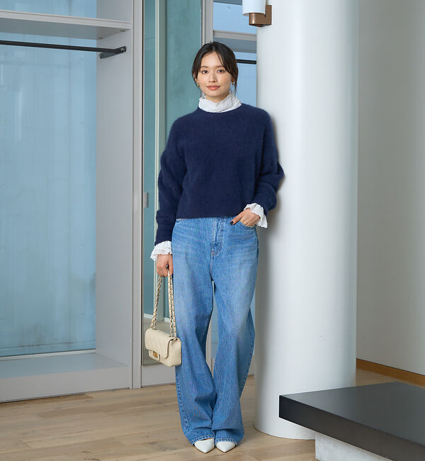 Rouge vif「レースハイネックブラウス」|シャツ・ブラウス|