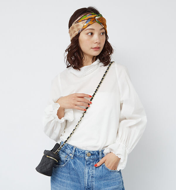 Rouge vif「レースハイネックブラウス」|シャツ・ブラウス|