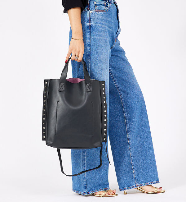 Rouge vif「【cheek/チーク】2WAY トートバッグ / リベット / フェイクレザー」|トートバッグ|