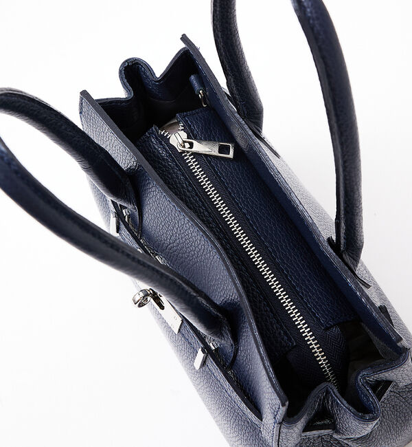 Rouge vif「【追加2】【AULENTTI/オウレンティ】レザーベルト付ミディトートバッグ」|ショルダー・メッセンジャー|