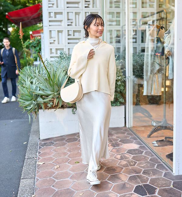 Rouge vif「衿付片畦ニットプルオーバー」|ニット・セーター|