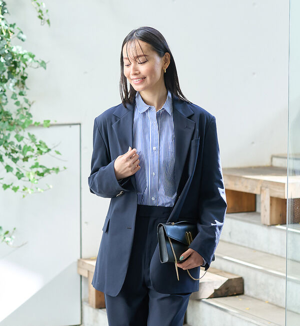 Rouge vif「【セットアップ対応】ビッグシルエットシングルジャケット」|テーラードジャケット|