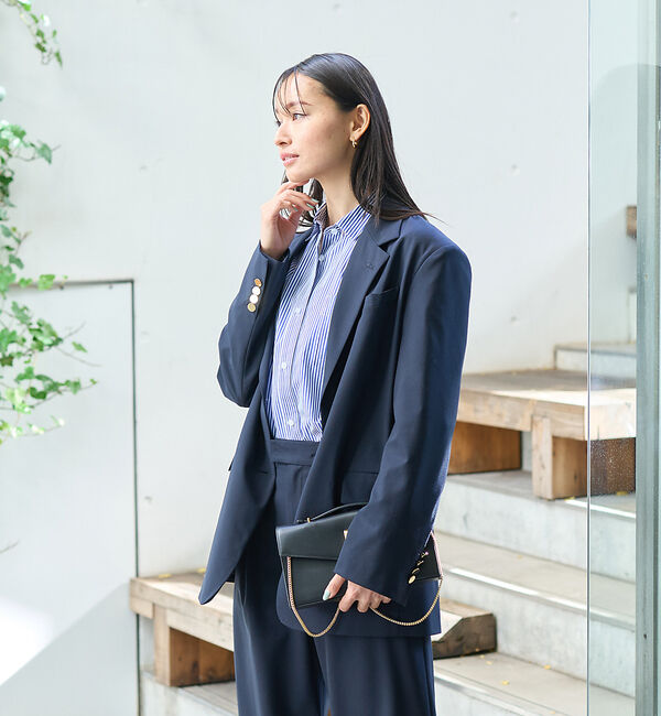 Rouge vif「【セットアップ対応】ビッグシルエットシングルジャケット」|テーラードジャケット|