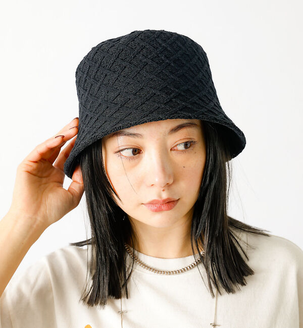 Rouge vif「【Ruben/ルーベン】コットンクロスサーモハット【WEB限定】」|その他|ブラック