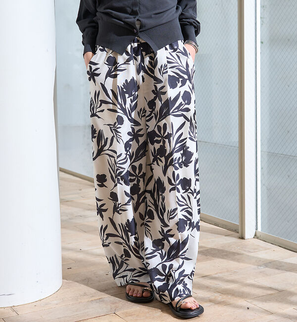 Rouge vif「モノトーンプリントイージーパンツ」|その他|