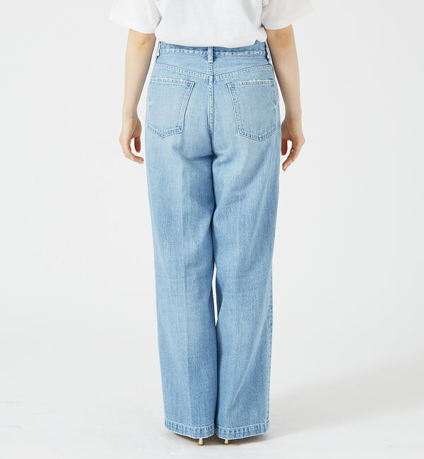 Rouge vif「【RED CARD/レッドカード】Slogan ルーズストレートデニム」|デニム|