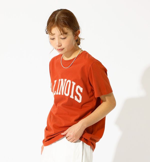Rouge vif「【REMI RELIEF / レミレリーフ】LW加工T "ILLINOIS" /」|Tシャツ・カットソー|