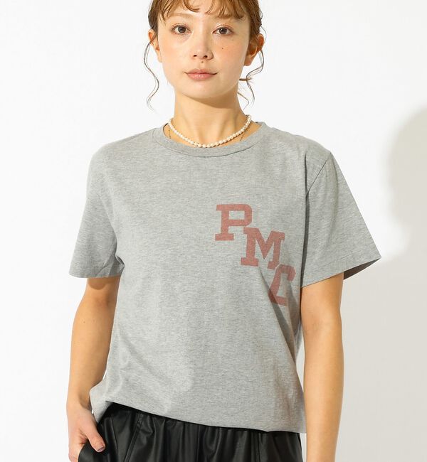 Rouge vif「【REMI RELIEF / レミレリーフ】LW加工T "RMC" / ロゴTシ」|Tシャツ・カットソー|グレー