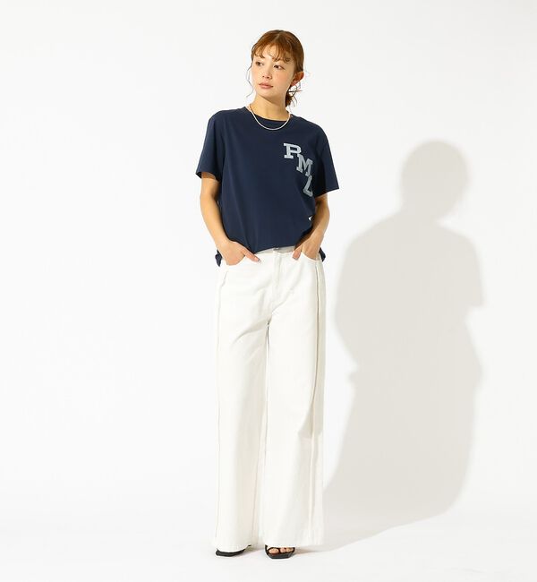 Rouge vif「【REMI RELIEF / レミレリーフ】LW加工T "RMC" / ロゴTシ」|Tシャツ・カットソー|