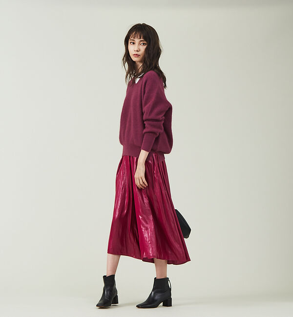 qualite「【セットアップ対応】グロッシーサテンドレープパンツ」|その他|