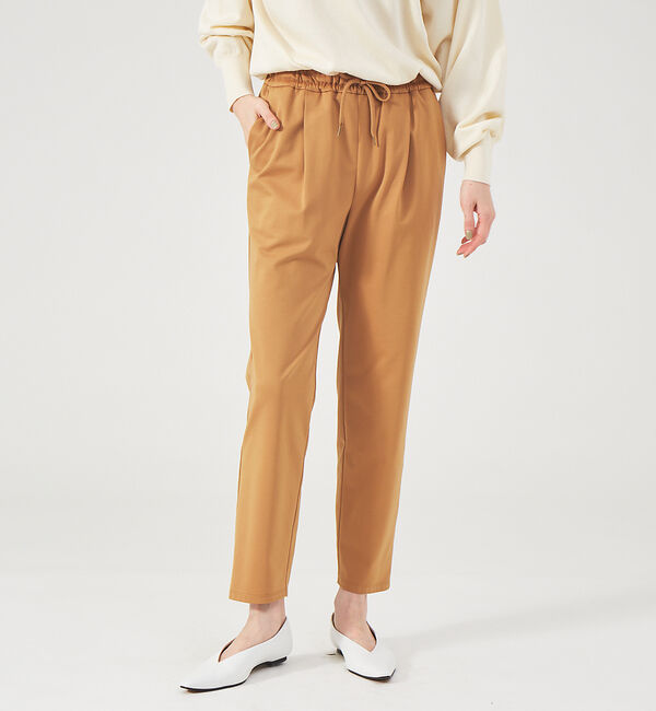 qualite「裏毛モクロディドロストパンツ」|その他|キャメル