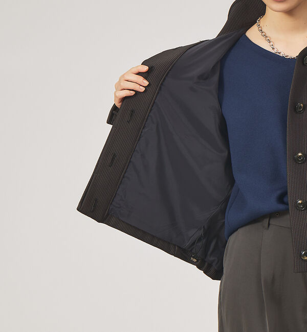 qualite「シャドーストライプブルゾン」|ブルゾン・スタジャン|