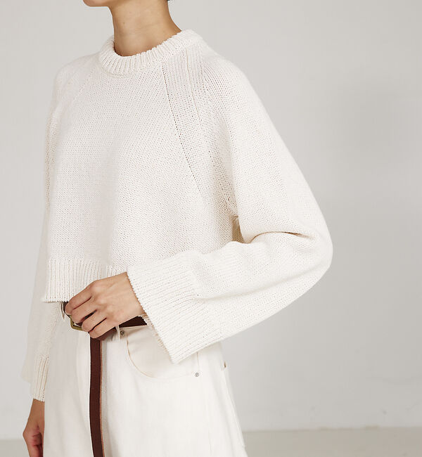 qualite「＜ITALY＞コンパクトローゲージニット」|ニット・セーター|