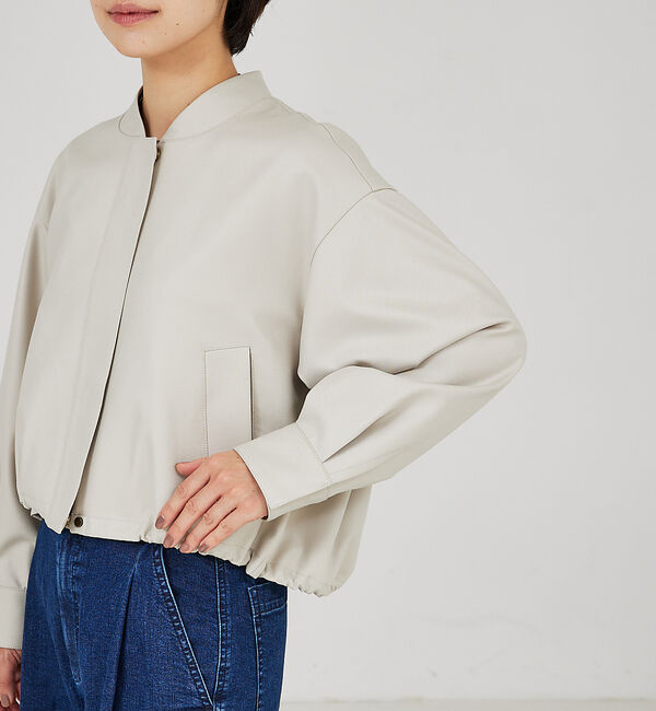 qualite「ショートフォルムブルゾン」|ブルゾン・スタジャン|