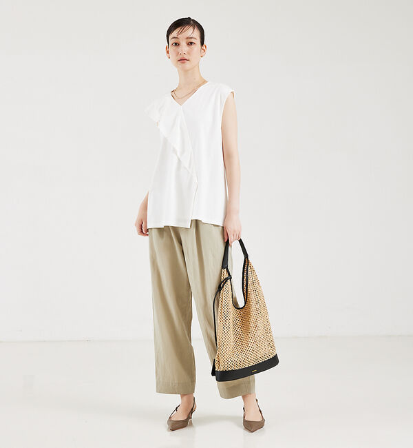 qualite「アシメフレアカットソー」|Tシャツ・カットソー|