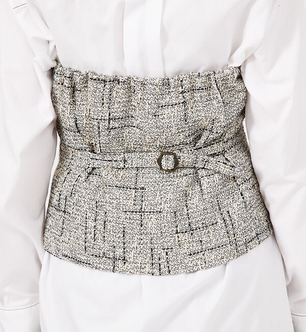 qualite「【セットアップ対応可能】ツイードビスチェ」|ダウンベスト・ベスト|