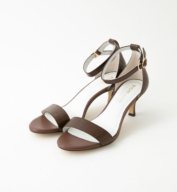 AU BANNISTER「シンプルアンクルストラップサンダル」|サンダル|