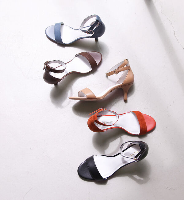 AU BANNISTER「シンプルアンクルストラップサンダル」|サンダル|