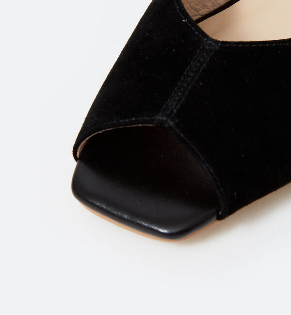 AU BANNISTER「バタフライカット　スクエアオープントゥパンプス」|パンプス|