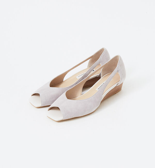 AU BANNISTER「バタフライカット　スクエアオープントゥパンプス」|パンプス|