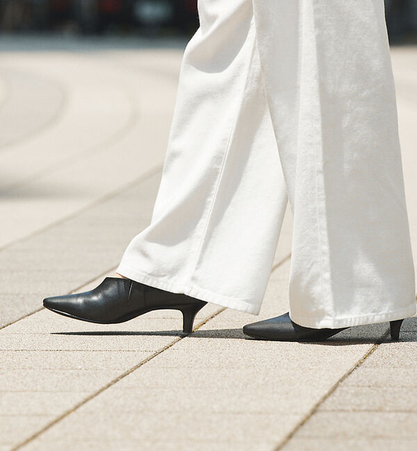 AU BANNISTER「ボロネーゼ 甲深パンプス」|パンプス|ブラック