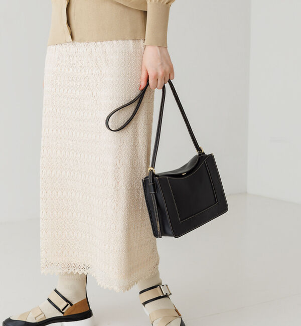 LOWELL things「【LEE掲載】Trench/レザーフラップショルダーBAG」|ショルダー・メッセンジャー|