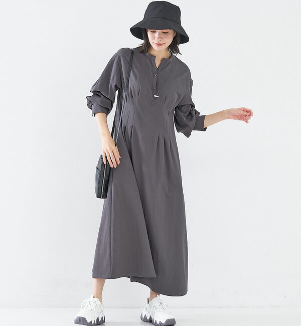 abahouse mavie「【大人のいちまんワンピ】ウエストタックワンピース」|ワンピース|