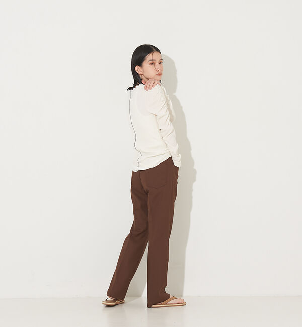 NOMINE「【前後着用可】2WAY配色メロウシャーリングロンT」|Tシャツ・カットソー|