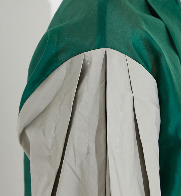 NOMINE「【セットアップ着用可】シアー コンビ5分袖 襟付きシャツ」|シャツ・ブラウス|