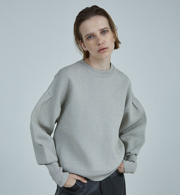 NOMINE「プレーティングニット」|ニット・セーター|ベージュ