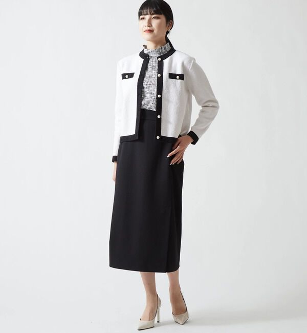TIARA「クラシカルタイトスカート」|スカート|ブラック