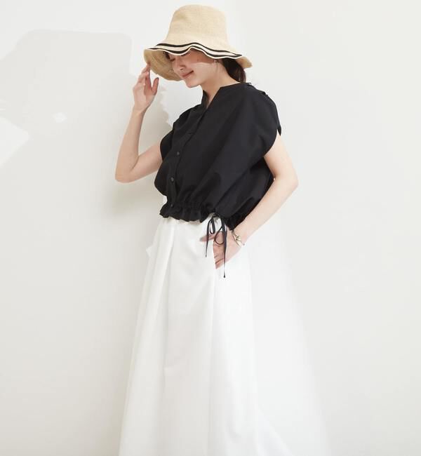 TIARA「タックフレアロングスカート」|スカート|