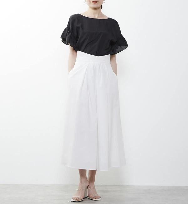 TIARA「タックフレアロングスカート」|スカート|