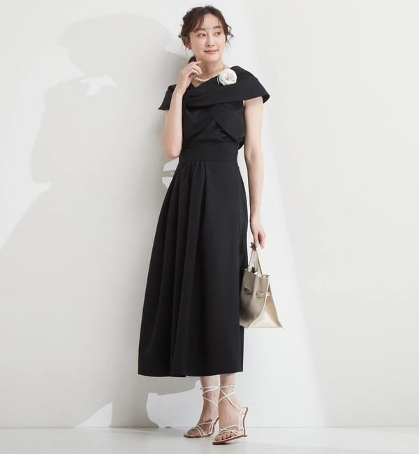 TIARA「タックフレアロングスカート」|スカート|