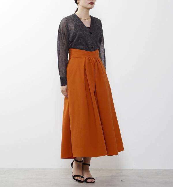 TIARA「タックフレアロングスカート」|スカート|