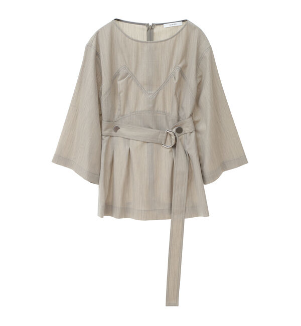 TIARA「【CINOH】サマーウールブラウス」|シャツ・ブラウス|ベージュ