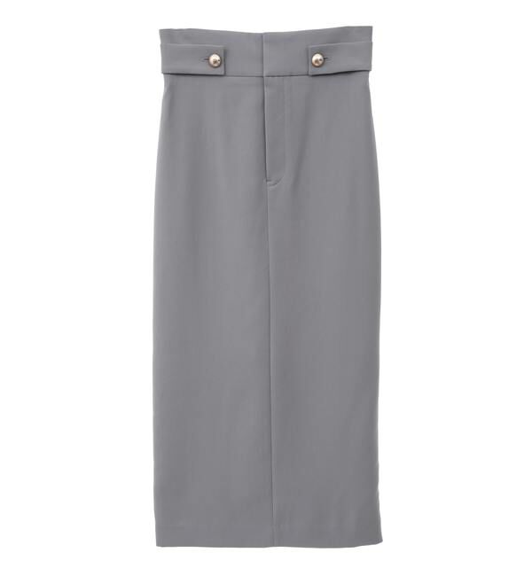 TIARA「ゴールドボタンタイトスカート（セットアップ可）」|スカート|