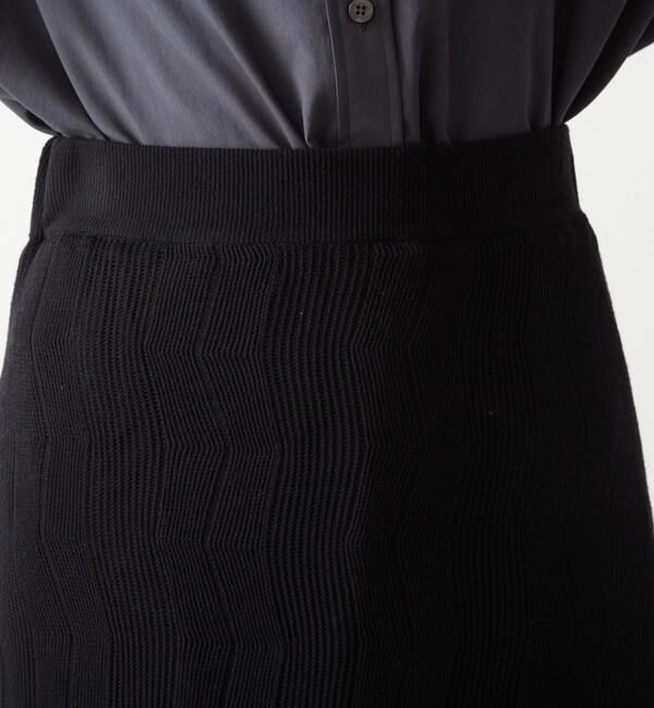 Liesse「透かし柄ニットフレアスカート」|スカート|