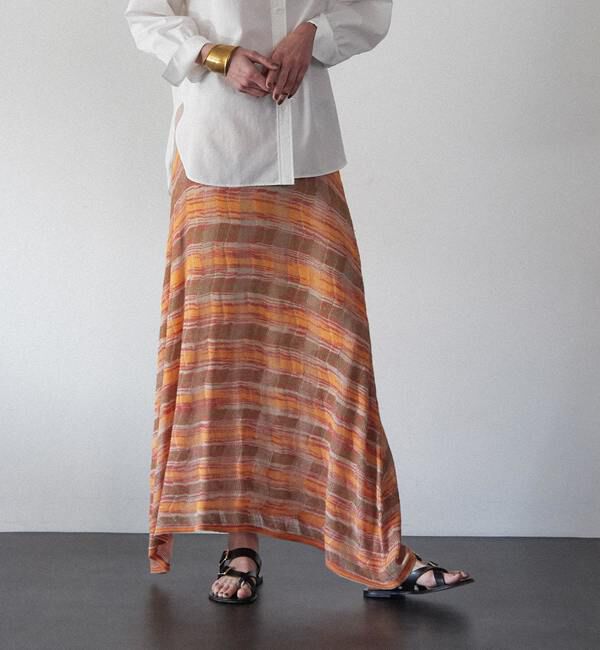 Liesse「透かし柄ニットフレアスカート」|スカート|ミックス