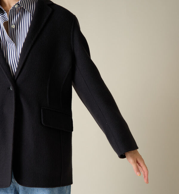 Liesse「ボンディングハーフPコート」|ピーコート|