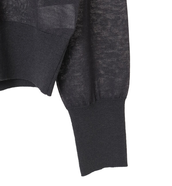 Liesse「フリルカラーニット」|カーディガン|