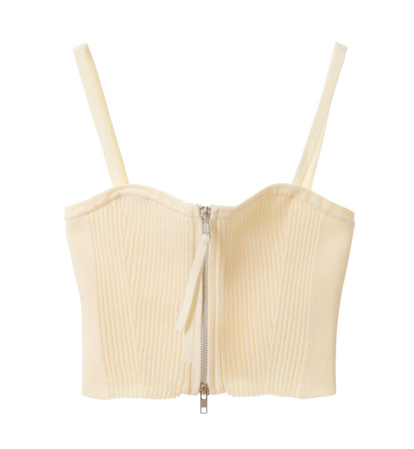 Soffitto「ジップ開きニットビスチェ」|ニット・セーター|