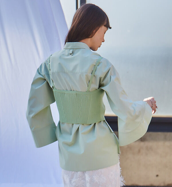 Soffitto「ジップ開きニットビスチェ」|ニット・セーター|