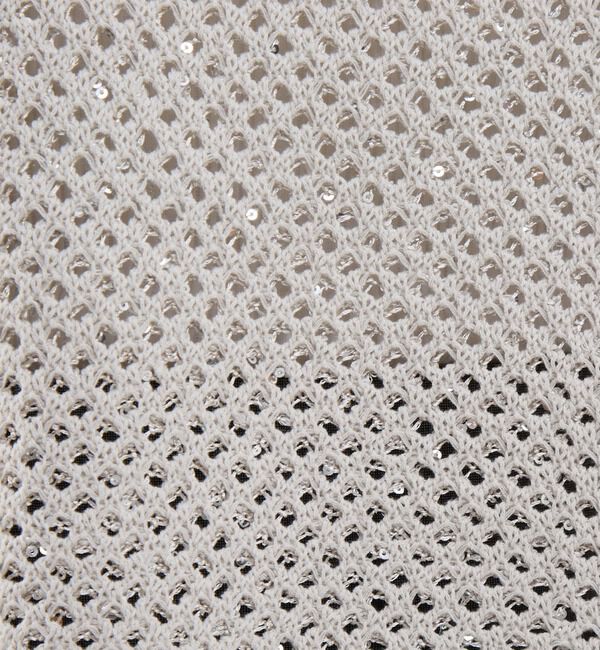 Soffitto「スパンコールメッシュニット」|ニット・セーター|
