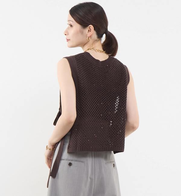 Soffitto「スパンコールメッシュニット」|ニット・セーター|