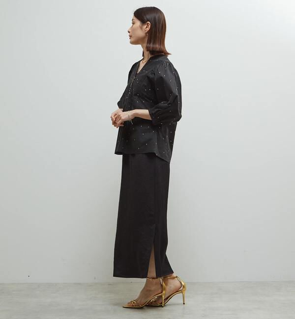 Soffitto「《定番》サテンサイドスリットタイトスカート」|スカート|