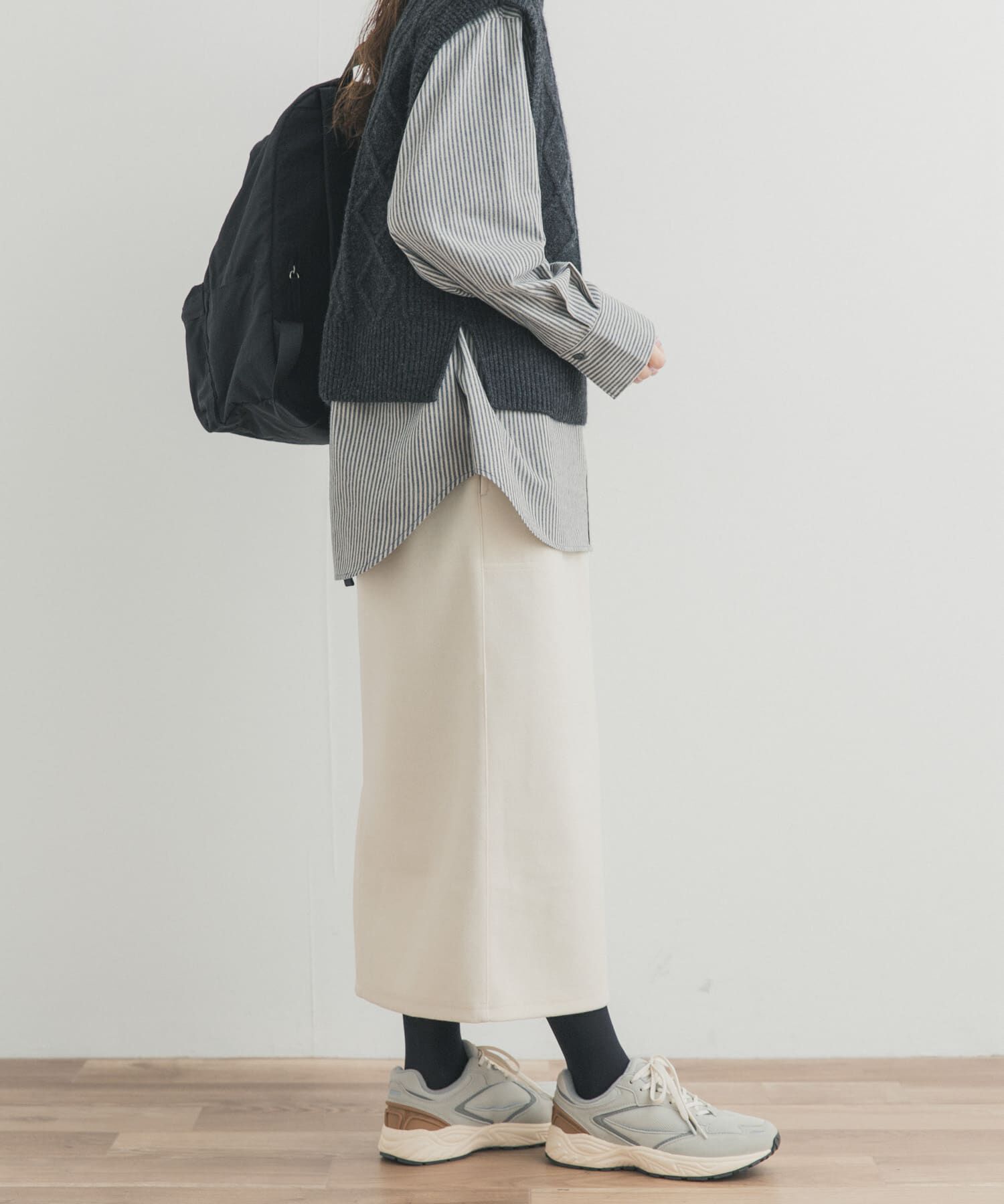 URBAN RESEARCH DOORS「『UR TECH』ニットメルトンスカート」|スカート|