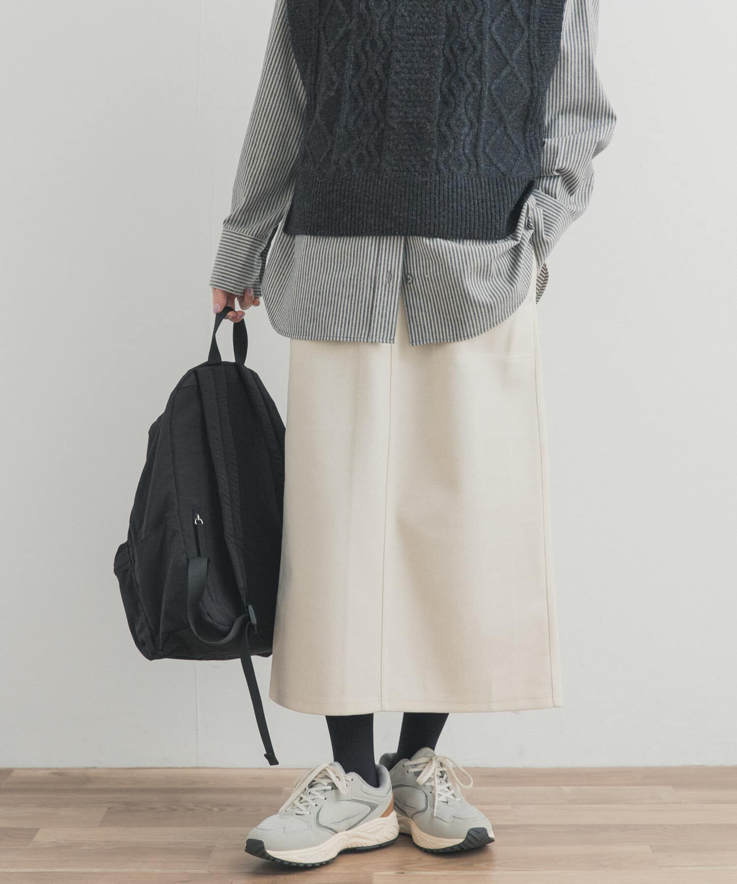 URBAN RESEARCH DOORS「『UR TECH』ニットメルトンスカート」|スカート|